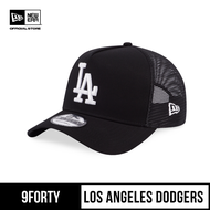 New Era 9FORTY A-Frame Trucker Los Angeles Dodgers Black Snapback Cap