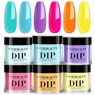 AZUREBEAUTY St. Patricks Evergreen Dip Powder Nail Kit 6 Colors Glitter Green Sparkle Forest DarkDip