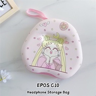 READY STOCK For EPOS C10 Headphone Case Simple Cartoon Earpads Storage Bag Headset Casing Box