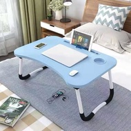 Multifunctional Folding Laptop Bed Desk - Study Table with Holder tablet & Cup Holder