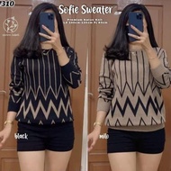 SOFIE SWEATER RAJUT ATASAN WANITA MODIS TERBARU