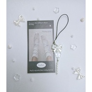 CP02 Pearl bow mobile phone chain