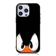Case iphone 17 16 15 14 13 12 11 Mini Plus Pro Max TPU Rubber Custom Softcase Duck Black Wallpaper