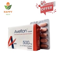 [ Exp 1/2027 ] Aveflon Tablet 500MG ( 10'S | 30'S ) - For Treatment of Hemmorhoid (Buasir) & Varicos