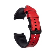 สายหนัง CNAGAIN สำหรับนาฬิกา Samsung 4 5 40มม. 44มม. สร้อยข้อมือสำหรับ Galaxy Watch 5 Pro 45มม. 4คลาสสิก42มม. 46มม. ซิลิโคน + สายหนัง