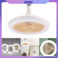 Utake Modern Ceiling Fan with Light Remote Control LED Ceiling Fan Light Enclosed Fan