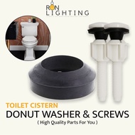 Toilet Flush Valve Donut Sponge Washer Flush Cistern Screw Toilet Bowl Accessories Flushing Parts Al
