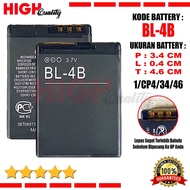 Batere Batre Baterai Battery High Quality BL-4B BL4B For Type Hp Cina Jadul Nokia 2505 2630 2660 Fli
