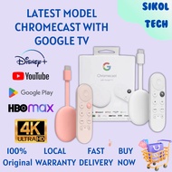 [READY STOCK] Google Chromecast Google TV 4K HDMI Streaming Media Player Dongle Netflix Disney+ Hotstar Youtube Myiptv