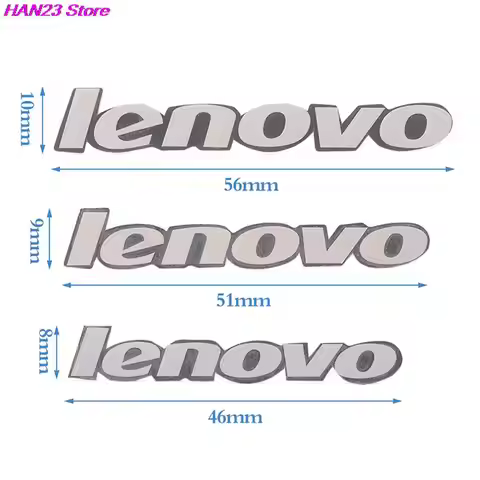 3 Sizes Silver Laptop Metal Logo Stickers For Lenovo Laptop DIY Decor Laptop Metal Stickers 1Pc