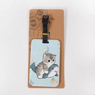 Luggage Tag Name Tag Cat Shark Cat Luggage Tag C1LL