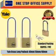 Yale Long PadLock 40mm /50mm / 60mm / Brass Pad lock / Yale Brass Long Padlock / 100% Original / Yal