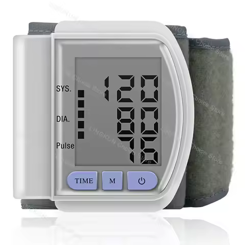 Digital Wrist Blood Pressure Monitor Medical Upper Arm Sphygmomanometer Automatic Tonometer Tensiome