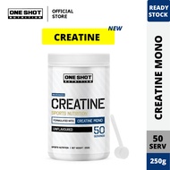 Micronized Creatine Monohydrate Powder (250g) 50 servings - One Shot Nutrition
