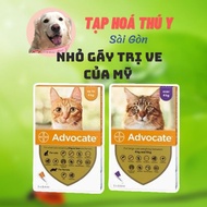 [ 1 tube ] Advocate for cats - small nape of internal and external parasites