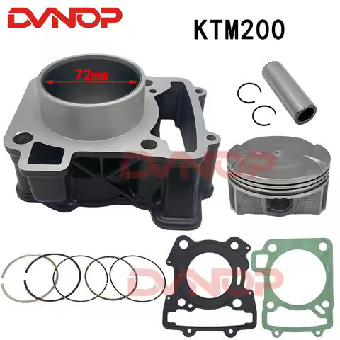 72mm Bore Cylinder Piston Assembly Rebuild Kit Fit KTM Duke 200 RC200 BS3 BS4 BS6 Motorcycle Engine