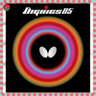 "Butterfly Dignics 05 High Tension Table Tennis Rubber - Black & Red Thickness Options"