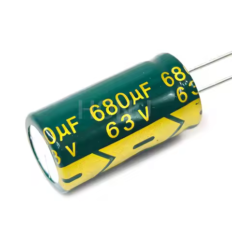 5PCS 63V680uf 13x25mm Aluminum Electrolytic Capacitor 680uf63v 63v 680uf 63V 680mf 63vdc 680MFD 63v6
