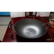 HY-# 3IGPExtra Thick a Cast Iron Pan Hot Pot Dedicated Pot Binaural Pan Wok Cast Iron Pot Gas Induction Cooker Universal