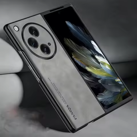 PU Leather Matte Case For Oneplus Open Back Hard Plastic Cover For OPPO Find N3