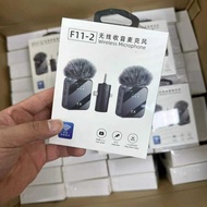 Cross-Border F11-2 Wireless Lavalier Microphone One for Two Mobile Phone Video Live Noise Reduction 