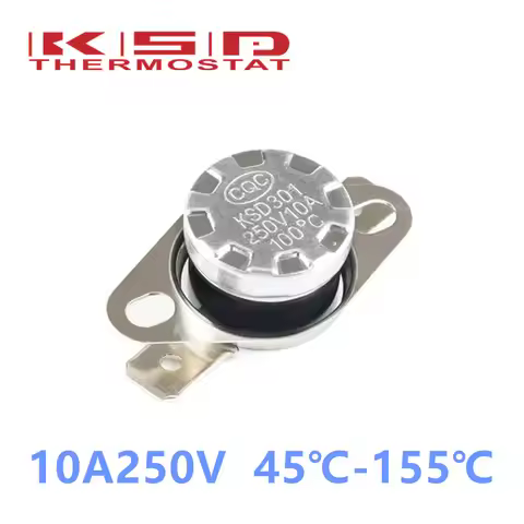 Bimetal thermostat KSD301 0C~350C Temperature Switch Thermal Control 85C 95C 105C 125C 135C 145C 180