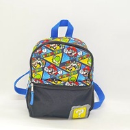 美國 Walmart x Nintendo Super Mario Bro 孖寶兄弟 黑色尼龍布 童裝 背囊