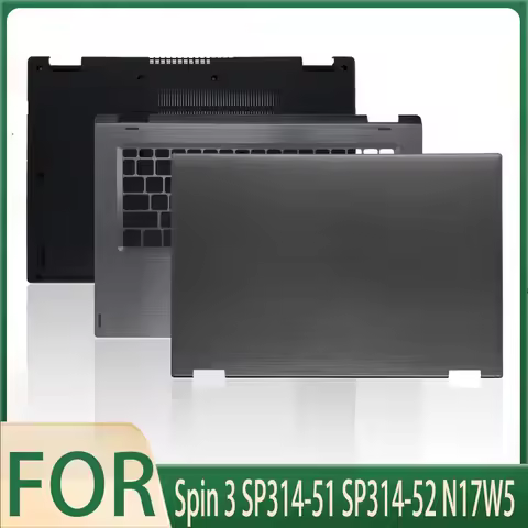 New for Spin 3 SP314-51 SP314-52 N17W5 Laptop LCD Back Cover/Palmrest/Bottom Case Touch Version A Co