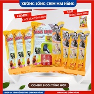 Free Bran Scoop - Combo of 8 Packets of Mixed Bran 500g For All Types of Birds