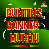 VOL.2 Print Bunting Banner Murah (DESIGN MAKANAN) 2x5kaki HOT ITEM  FREE DESIGN READY MADE