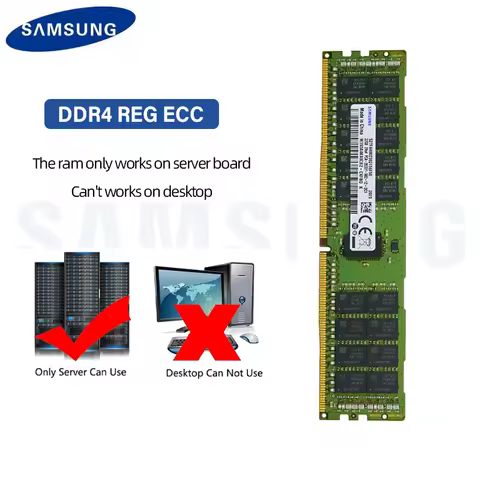 Samsung Server Memory DDR4 Ram 16GB 4G 8GB 32GB 3200MHz 2666MHz 2400MHz 2133MHz PC4 2666V 3200AA REG