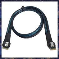 (F  Z)SAS 0.5m Slim SFF-8654 4i 38P for Computer Hard Disk Backplane Cable for Server Motherboard