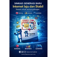 SIMKAD BeONE Mobile -Line Maxis Ready Stock | Internet Murah Laju | Prepaid SIM Card Malaysia