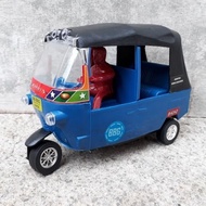 Bajaj pullback toy - miniature bajay car bemo children's transportation