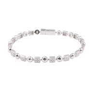 【二手】寶格麗(BVLGARI ) Lucia 鑽石手鍊，腕圍 17 厘米，18K白K金，鑲鑽，Lucia 鑽石手鍊，女士款