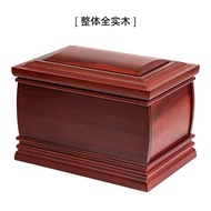 Urn Solid Wood Ebony Male Female Longevity Box Log Small Coffin Funeral Supplies 3.9