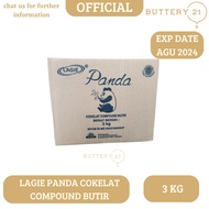 LAGIE PANDA CHOCOLATE COMPOUND GRANULES 3 KG/MESES CHOCOLATE GRANULES 3 KG BLACK