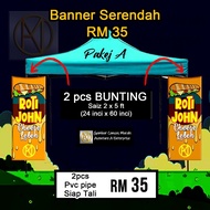 Pakej banner dan bunting Murah