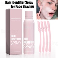 Hair Identifier Spray for Face Shaving, Body Hair Identifying Spray Plus Razor