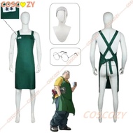 Anime Sakamoto Days Taro Sakamoto Cosplay Costume Wig Green Apron Glasses Props Convention Suit for 