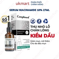 Serum Compliment 10% Niacinamide kiềm dầu ngừa mụn mờ thâm 27ml