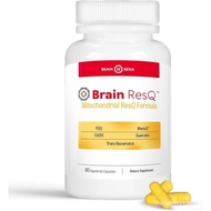 Brain ResQ Advanced Mitochondrial Formula with PQQ, CoQ10, Trans Resveratrol, MenaQ7 & Quercetin Sup