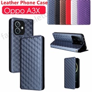 Flip Leather Phone Case For Oppo A3X A 3X A3 X A3 pro A3pro A5 pro A5pro OppoA3X OppoA3pro OppoA5pro