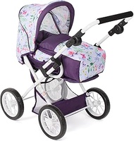 Bayer Chic 2000 - Leni Doll's Pram, 2-in-1 Combination Doll Pram with Removable Carry Bag, Pram for