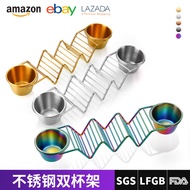 Stainless Steel Crepe Holder Taco Taco Holder Burrito Double Cup Holder