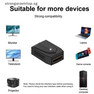 Strongaroetrtop 8K 60HZ HDTV To Mini-C Adapter HD Video Converter 4K 120HZ Micro-D To Mini-C Converter For Laptop Phone TV Monitor SG