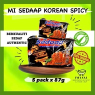 MI SEDAAP KOREAN SPICY CHICKEN | 5 PACK (87g) MI SEDAP MEGI GORENG RAMEN KOREA SPICY