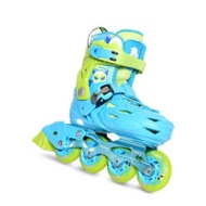 美洲獅 MZS303BL 未來之星滾軸溜冰鞋 - 藍色大碼(35-38) | 全包圍硬殼 | 四碼可調