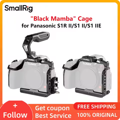 SmallRig "Black Mamba" Camera Cage with Cable Clamp and Handle for Panasonic S1R II / S1 II / S1 IIE