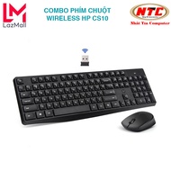 Bộ phím và chuột wireless HP CS10 bấm cực êm - thích hợp văn phòng và chơi game (Đen) Nhat Tin Autho
